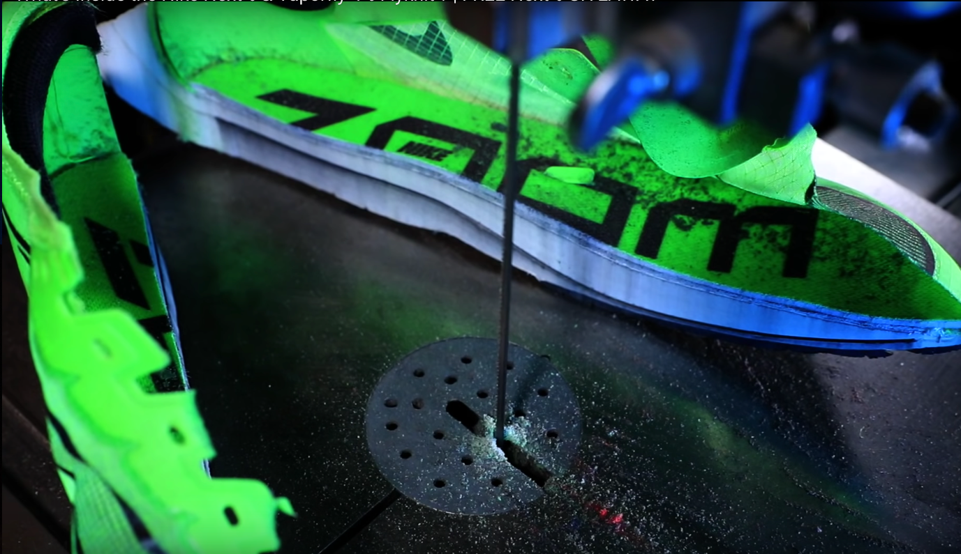 NIKE at a Discount: Brand Strength Meets a Cash-Flow Reality Check Illustration for NIKE at a Discount: Brand Strength Meets a Cash-Flow Reality Check: Nike Vaporfly Cut in Half.png