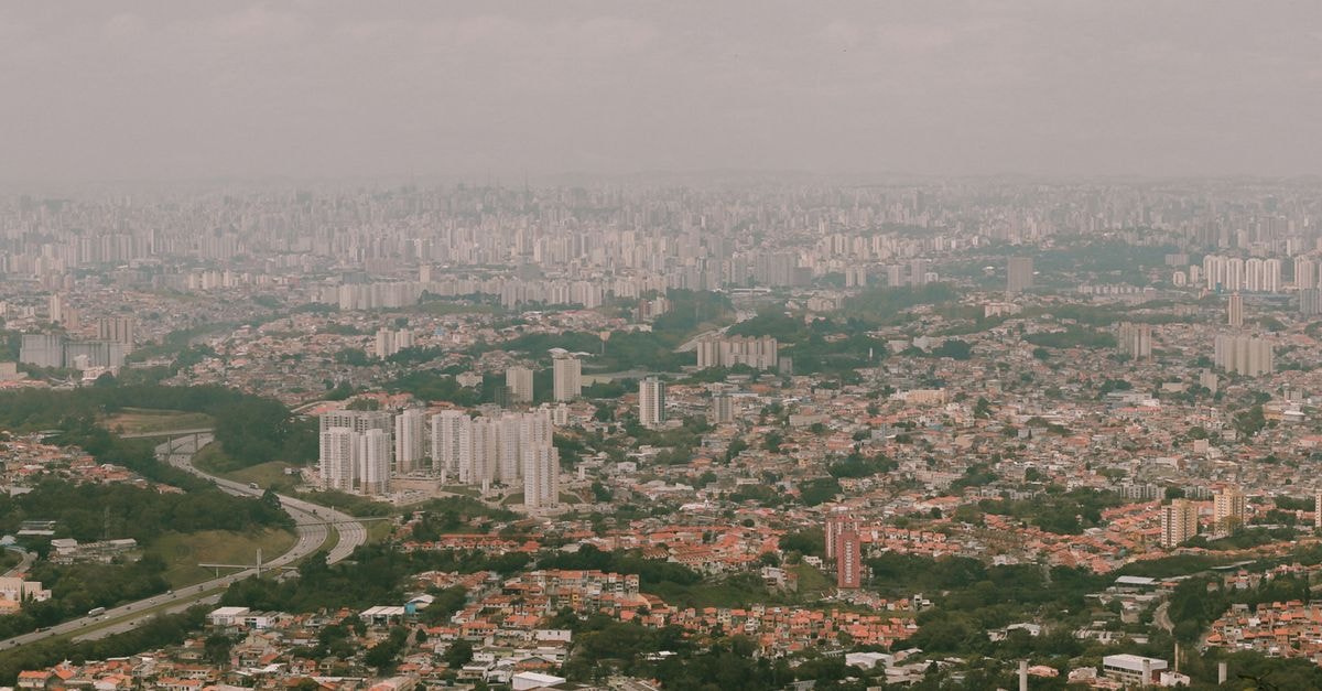 ibis Styles Maracanaú in Maracanau: Modern Decor Near the Industrial District A wide aerial view of São Paulo, Brazil, showcasing its sprawling urban landscape and architecture.