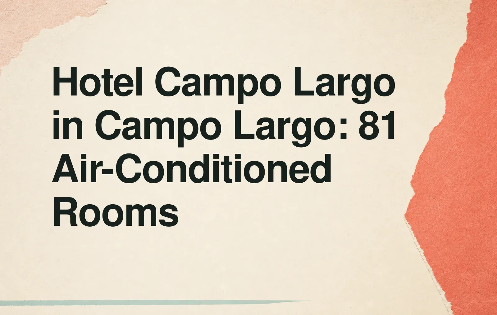 Hotel Campo Largo in Campo Largo: 81 Air-Conditioned Rooms News illustration: Hotel Campo Largo in Campo Largo: 81 Air-Conditioned Rooms