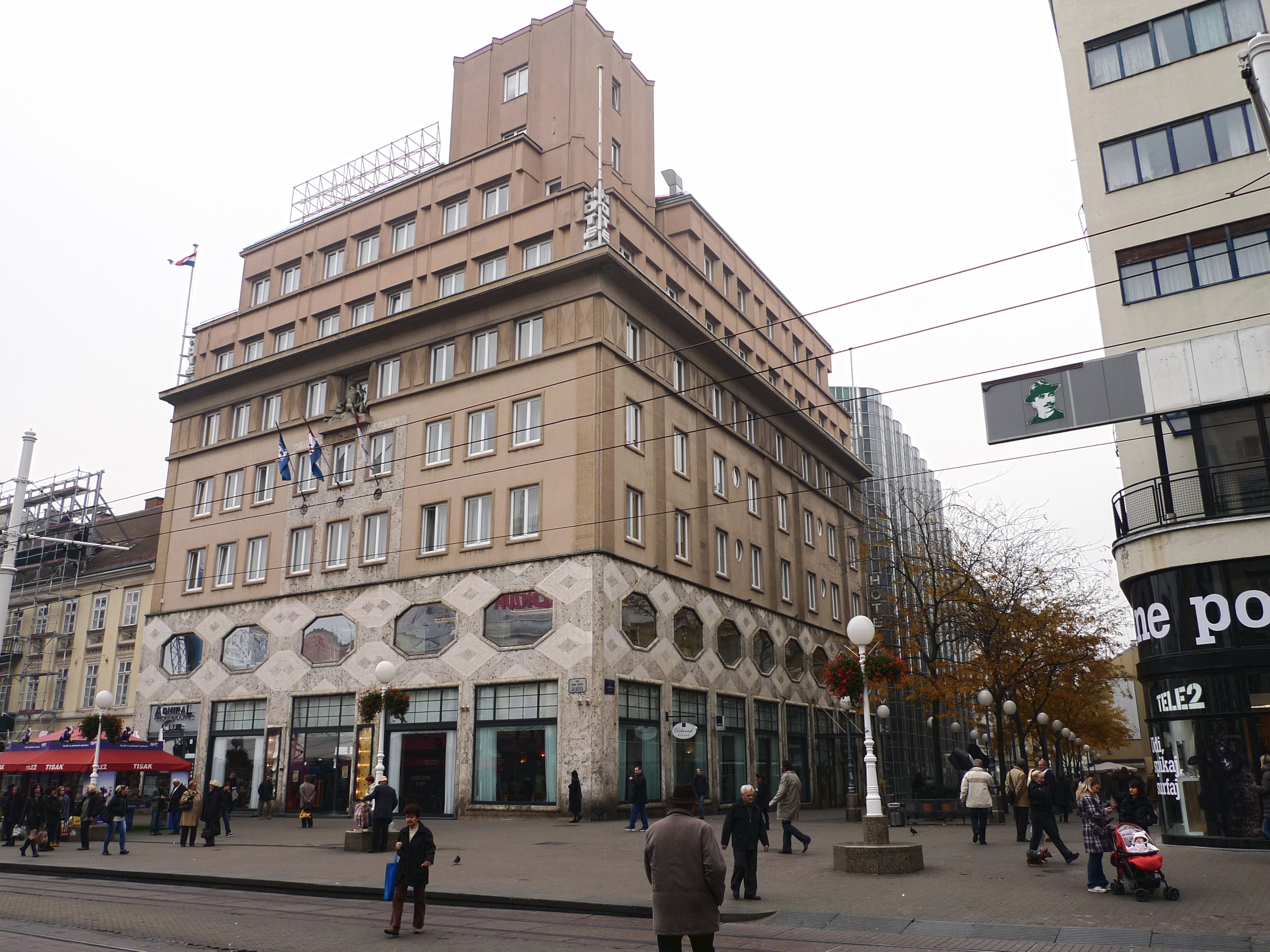 Hotel Dubrovnik in Zagreb: A Historic Stay on the Main Square Hotel Dubrovnik Zagreb 2011.jpg