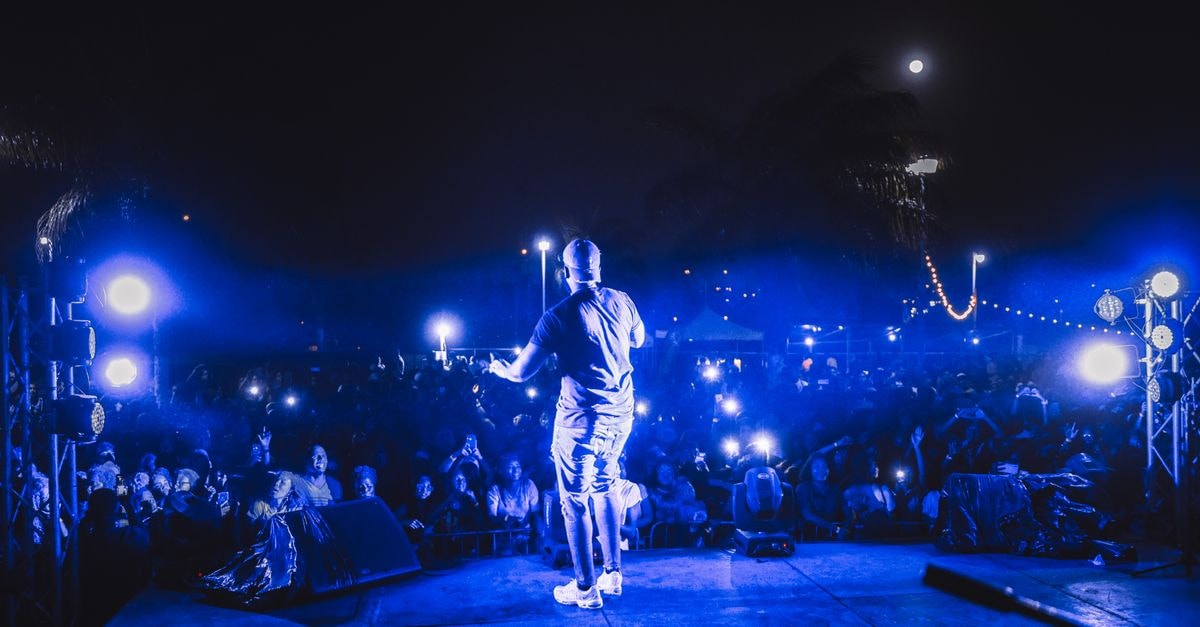 Boys Noize announces first solo album in five years, '7LLVSION', with single '1+1+1' featuring ZEP Vibrant live concert scene featuring a performer on stage under night lights with a cheering crowd.