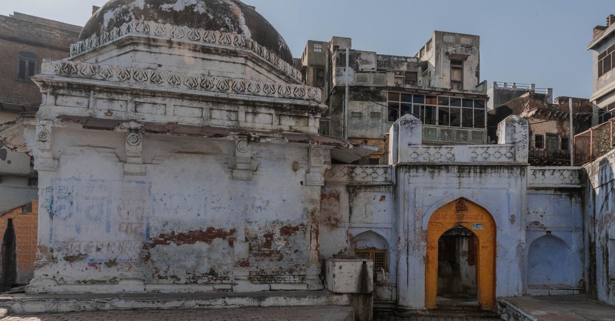 Vrindavan Garden in Mathura: A Quiet Base on Mathura Road Ancient temple architecture in Mathura, Uttar Pradesh, India, showcasing traditional designs.