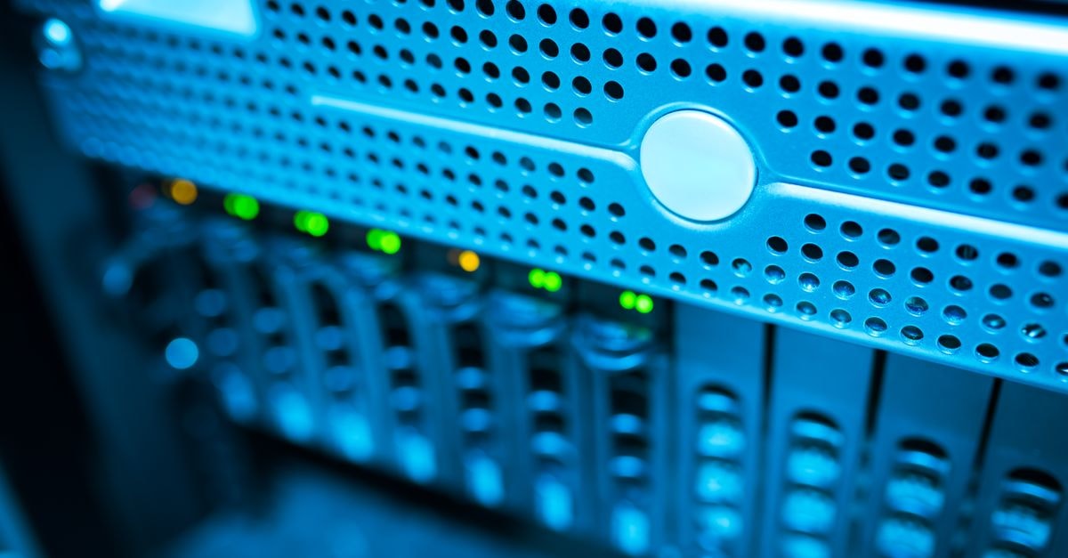 Elanco Animal Health: A Leveraged Animal-Health Story Pricing in More Than the Cash Generates Focused view of a modern data server rack with blinking lights in a blue-lit environment.