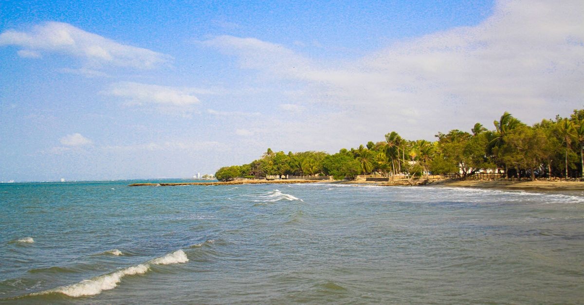 San Francisco de Macorís Travel Guide: Planning Tips, Costs and Things to Do Idyllic view of a tropical beach with lush greenery in Covenas, Colombia.