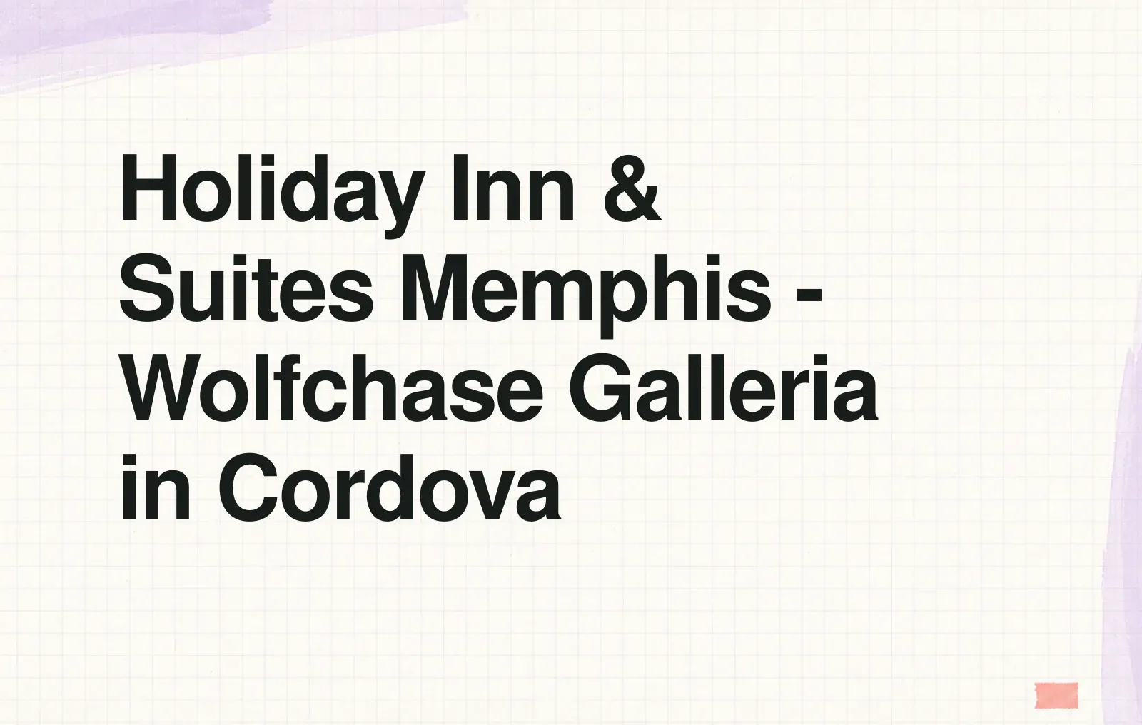 News illustration: Holiday Inn & Suites Memphis - Wolfchase Galleria in Cordova