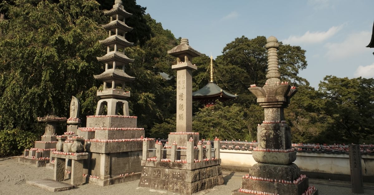 Niigata travel guide: airport links, lantern-lit pagodas and salmon country Explore ancient stone pagodas amidst lush greenery in a tranquil Japanese temple garden.