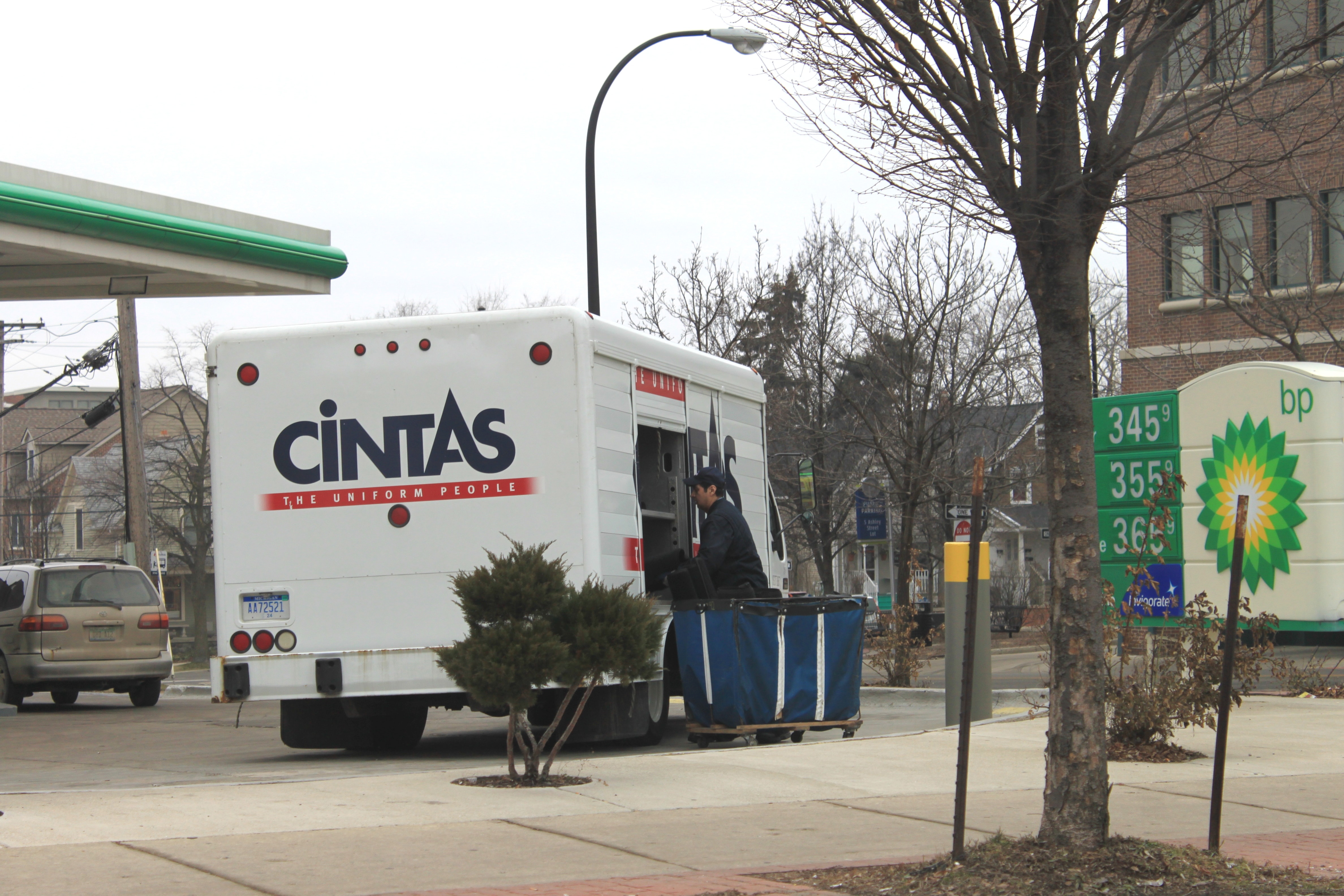 Cintas: Strong Execution, Demanding Price Illustration for Cintas: Strong Execution, Demanding Price: Cintas Delivery Truck Ann Arbor Michigan.JPG