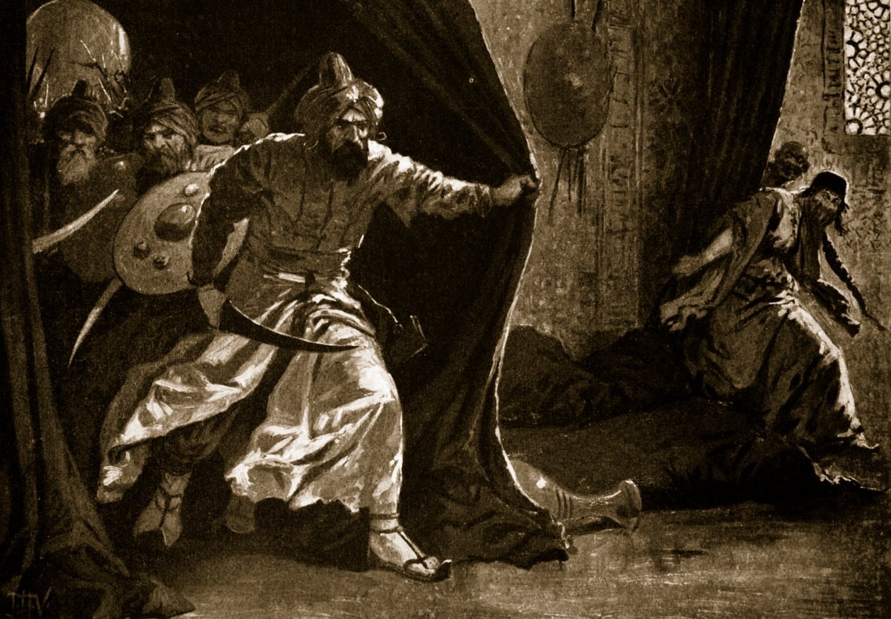 Stone, Steel, and Sacred Light Illustration for Stone, Steel, and Sacred Light: John Harris Valda - Revolt of the Royal Guard at Damascus, 634.jpg