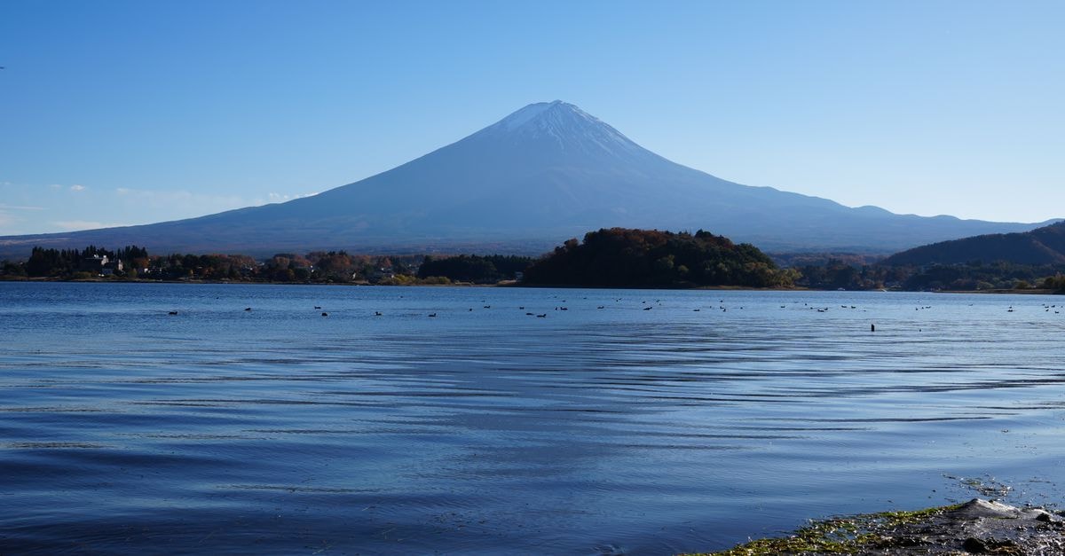 Kawaguchi Travel Guide: Planning Tips, Costs and Things to Do Breathtaking view of Mount Fuji and Kawaguchi Lake under clear blue skies.