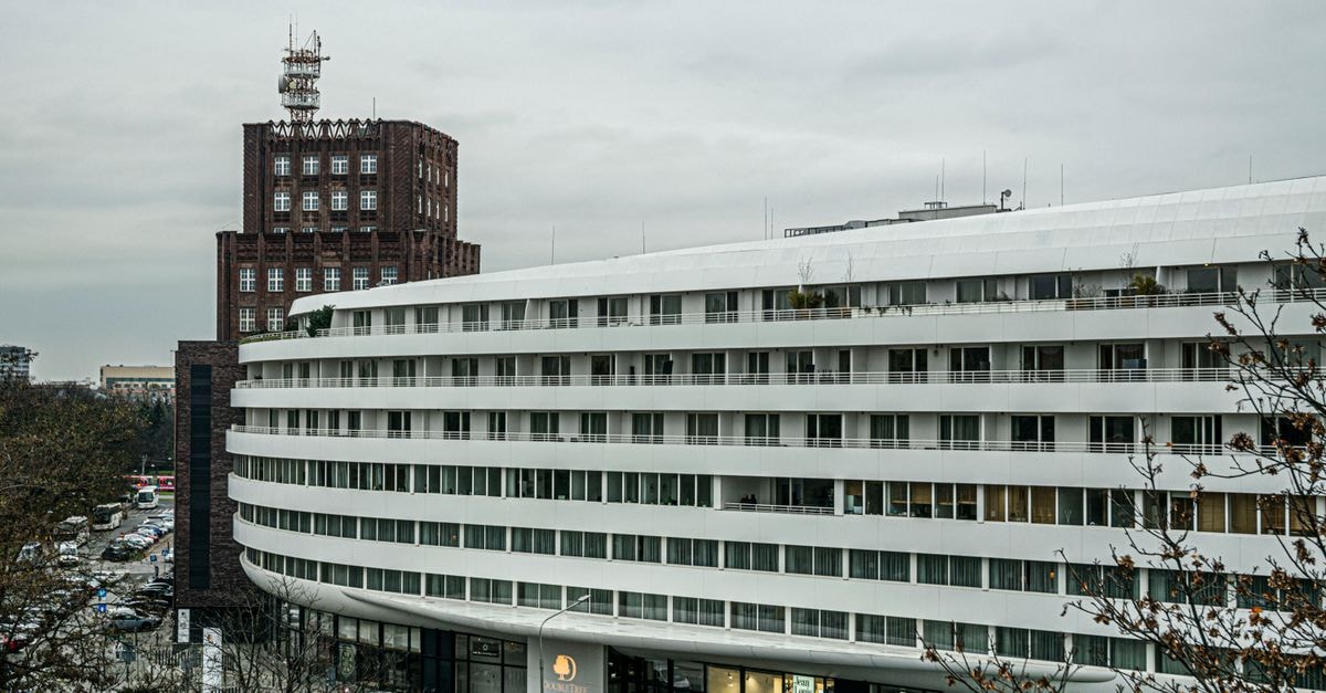 Exterior view of DoubleTree by Hilton Hotel in Wrocław, Poland.