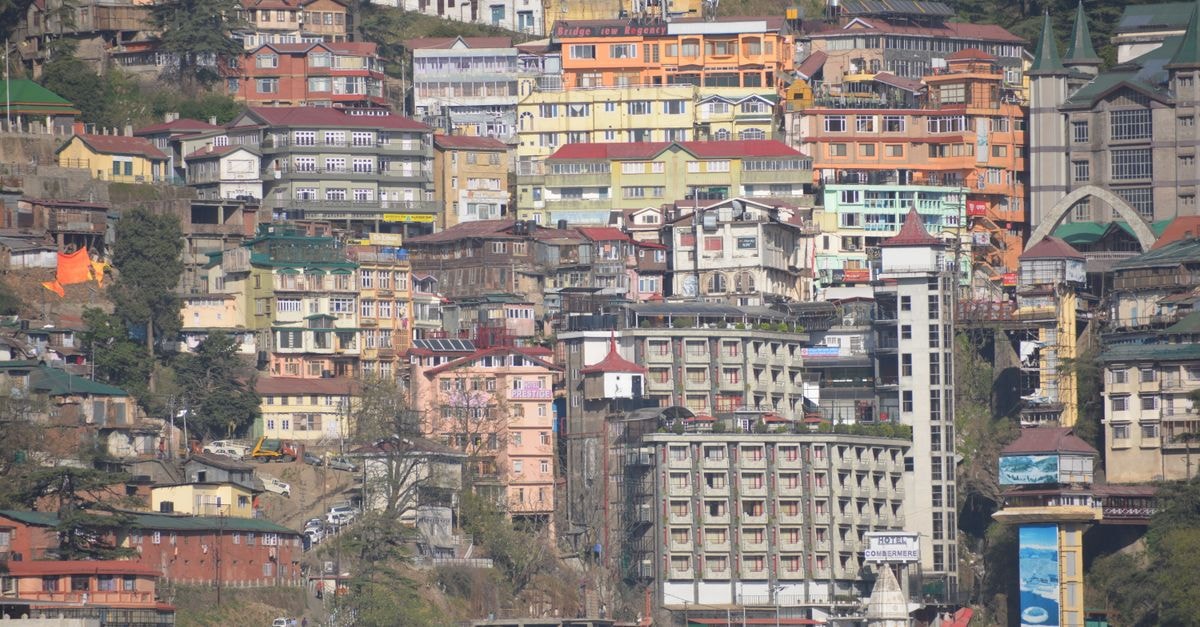 A Slow Shimla Travel Guide: Hills, Heritage and Flavor Vibrant hillside architecture in Shimla, Himachal Pradesh, India.