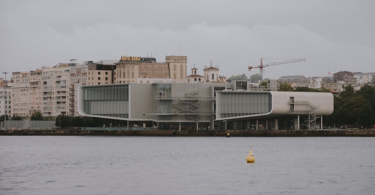 Modern Centro Botín building along Santander shoreline, showcasing innovative architecture.