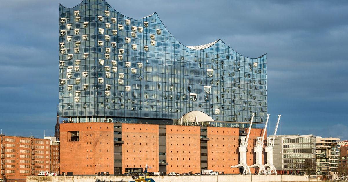 Stunning view of the Elbphilharmonie in Hamburg, Germany, showcasing its unique modern architecture.