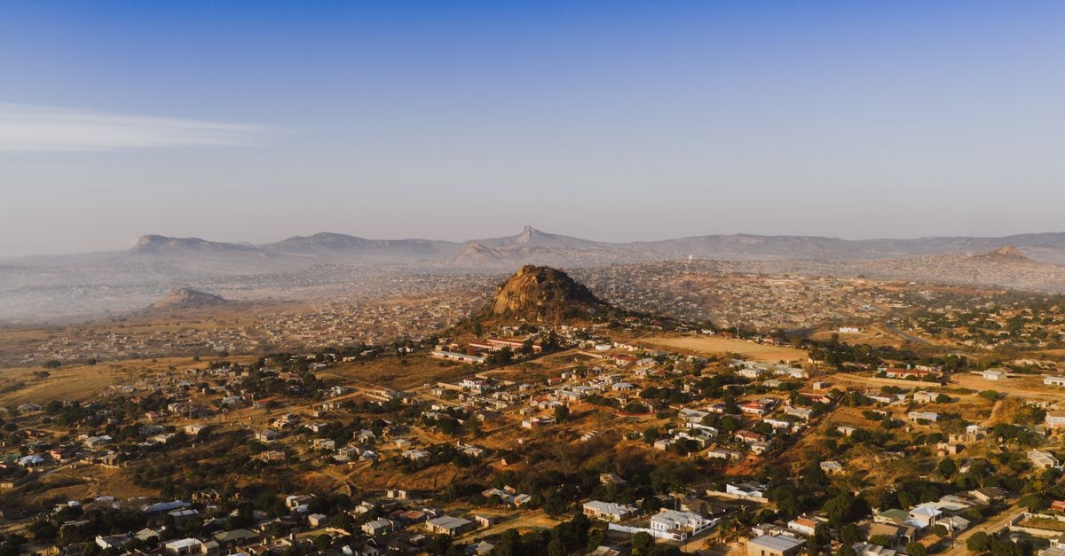 Gweru travel guide: a slow look at Zimbabwe's City of Progress Aerial view of Phola township, surrounded by hills in Mpumalanga, South Africa.