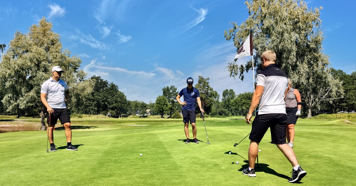 Jackson Koivun, 21, Wins 3M Open by Three Strokes Over Scottie Scheffler Group of golfers playing on a lush green golf course in Sweden, enjoying a sunny day.