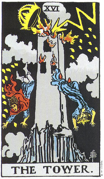 The Tower Tarot Card Meaning: A Practical Reflection Guide The Tower from the public-domain Rider–Waite–Smith tarot deck